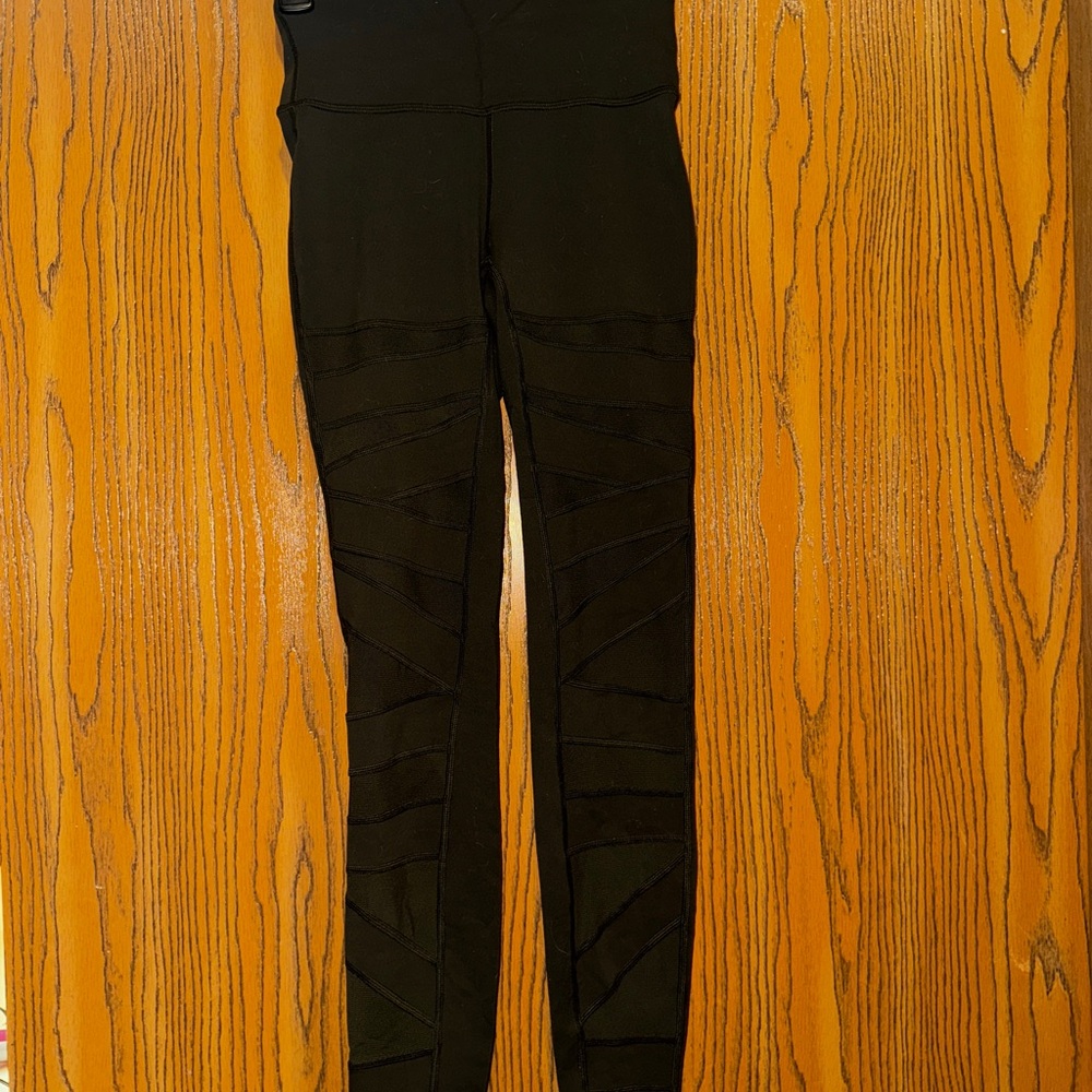 Green Lululemon Mesh Leggings
